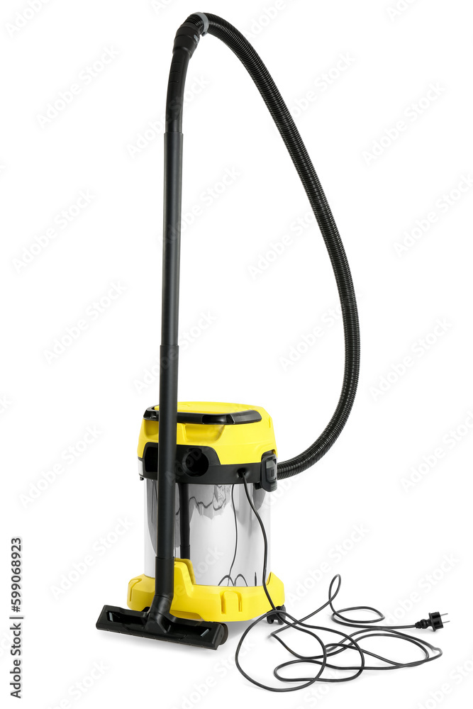 Vacuum cleaner on white background