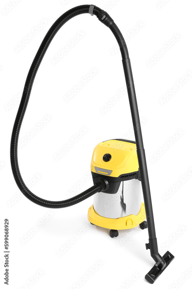 Vacuum cleaner on white background