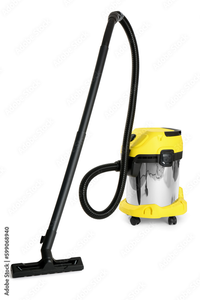 Vacuum cleaner on white background