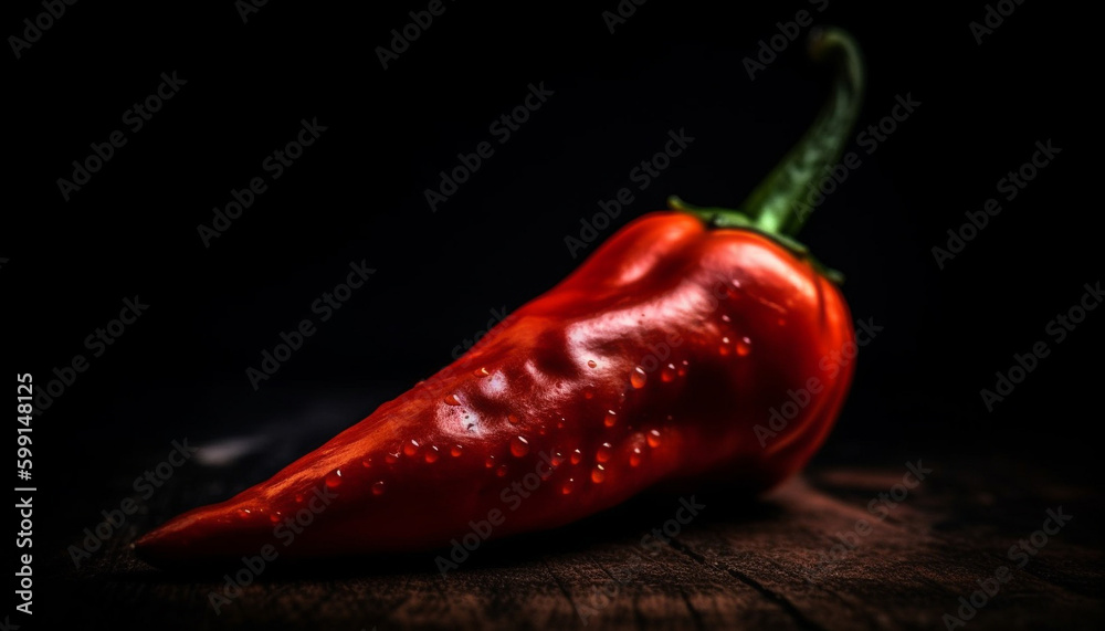 Ripe chili pepper adds heat to meal generated by AI