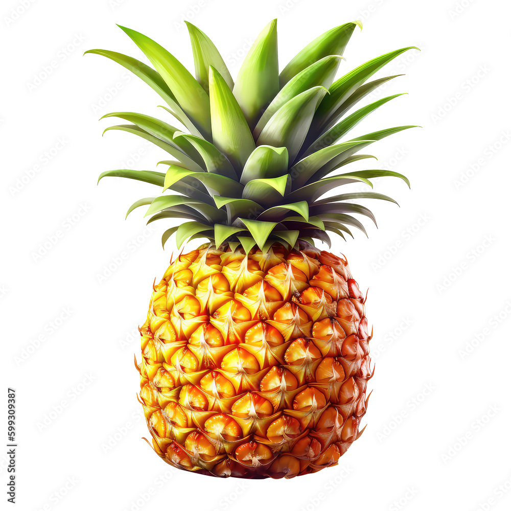 pineapple  on a transparant background, PNG