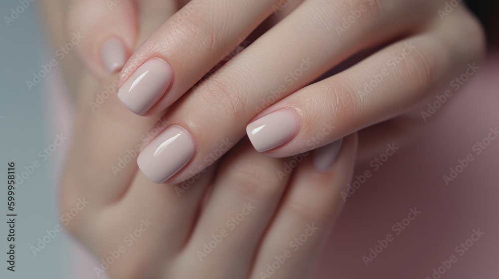 Beautiful manicure. Illustration AI Generative.