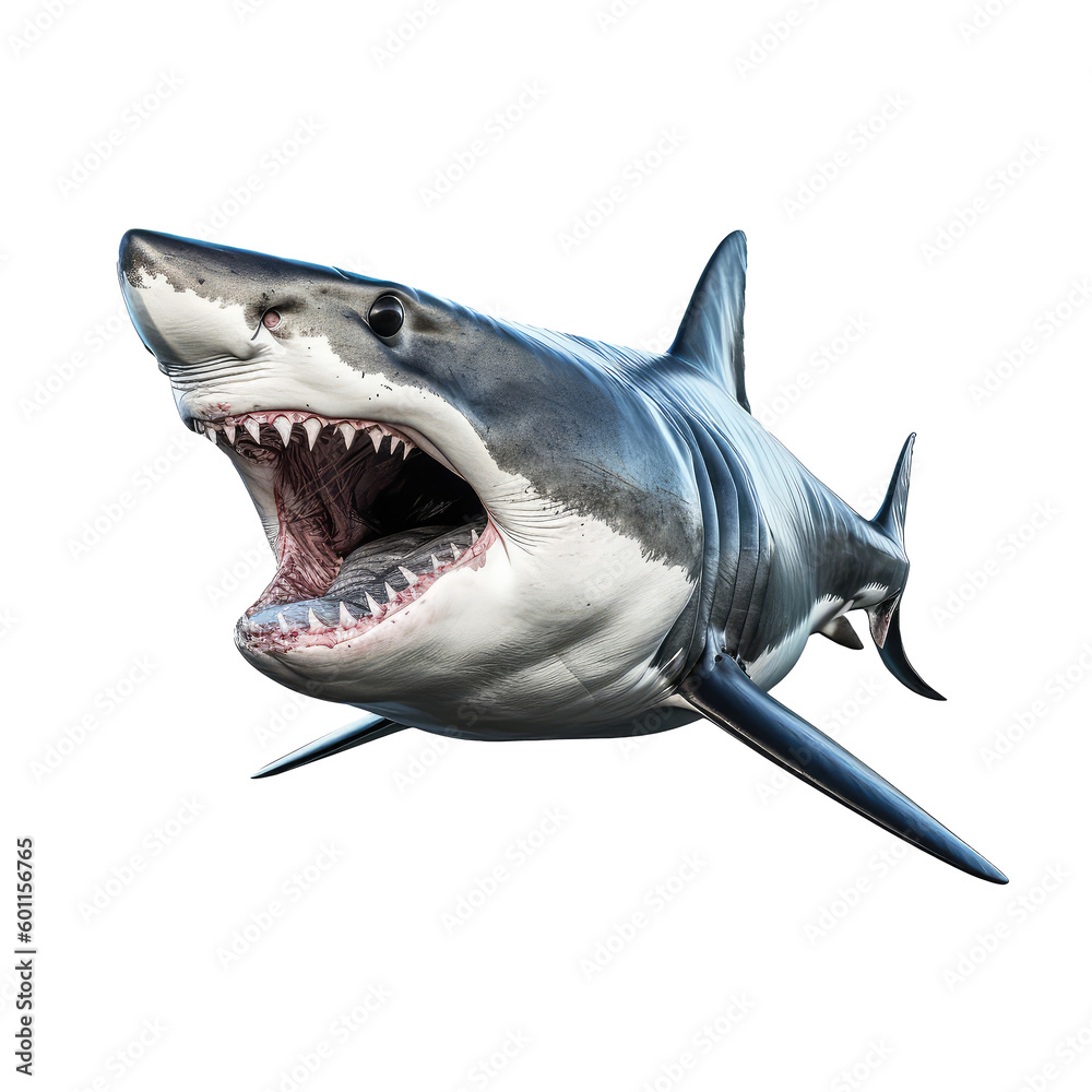 shark on a transparant background, PNG