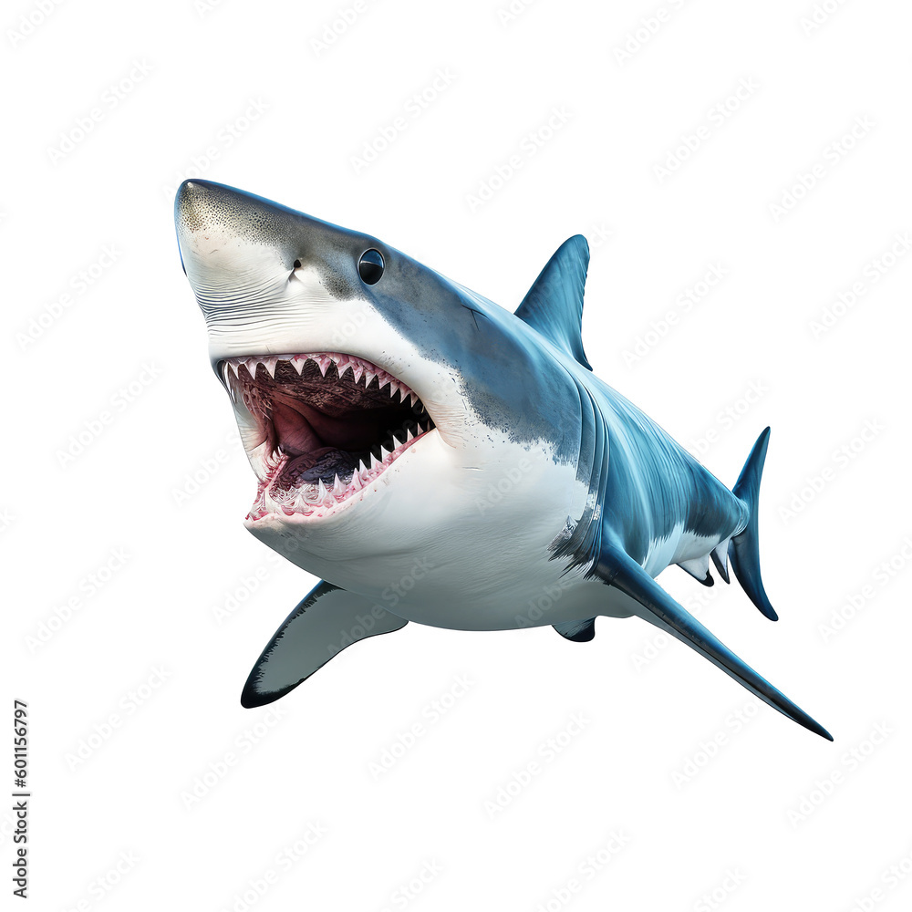 shark on a transparant background, PNG