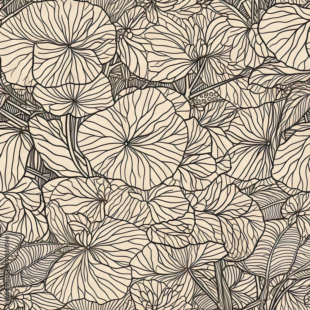 Hydrangea flower seamless pattern. Floral seamless background. Generative AI