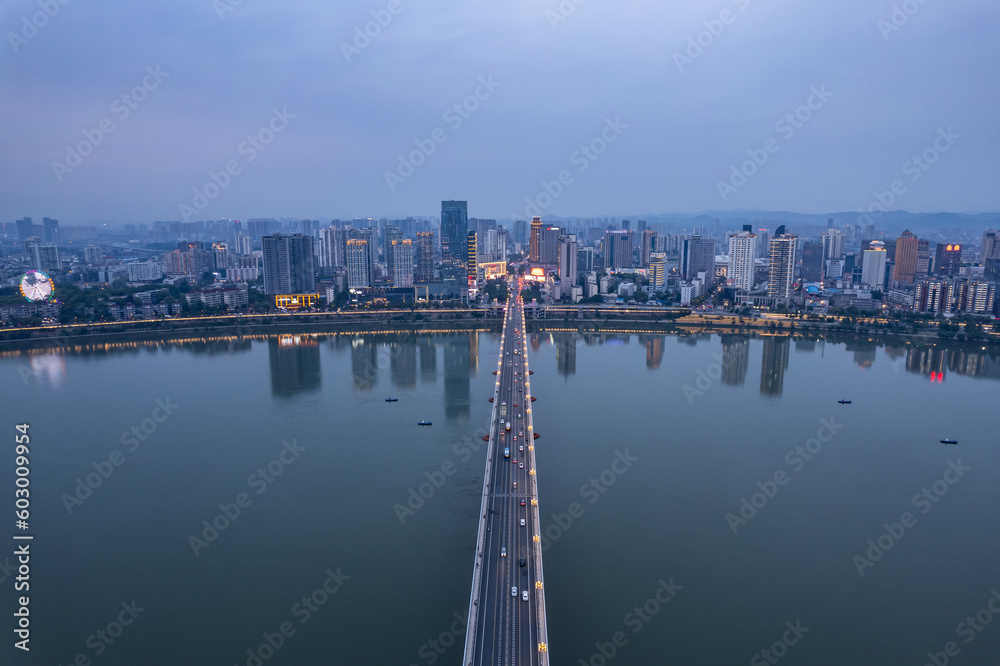 Zhuzhou City Skyline, Hunan Province, China