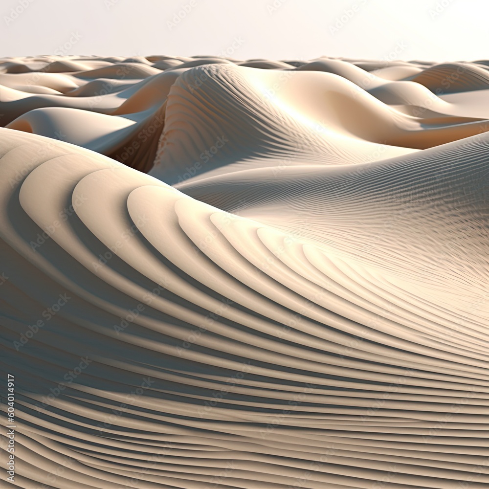 Sand dunes,Sand dunes in the desert, Abstract background,AI generated.