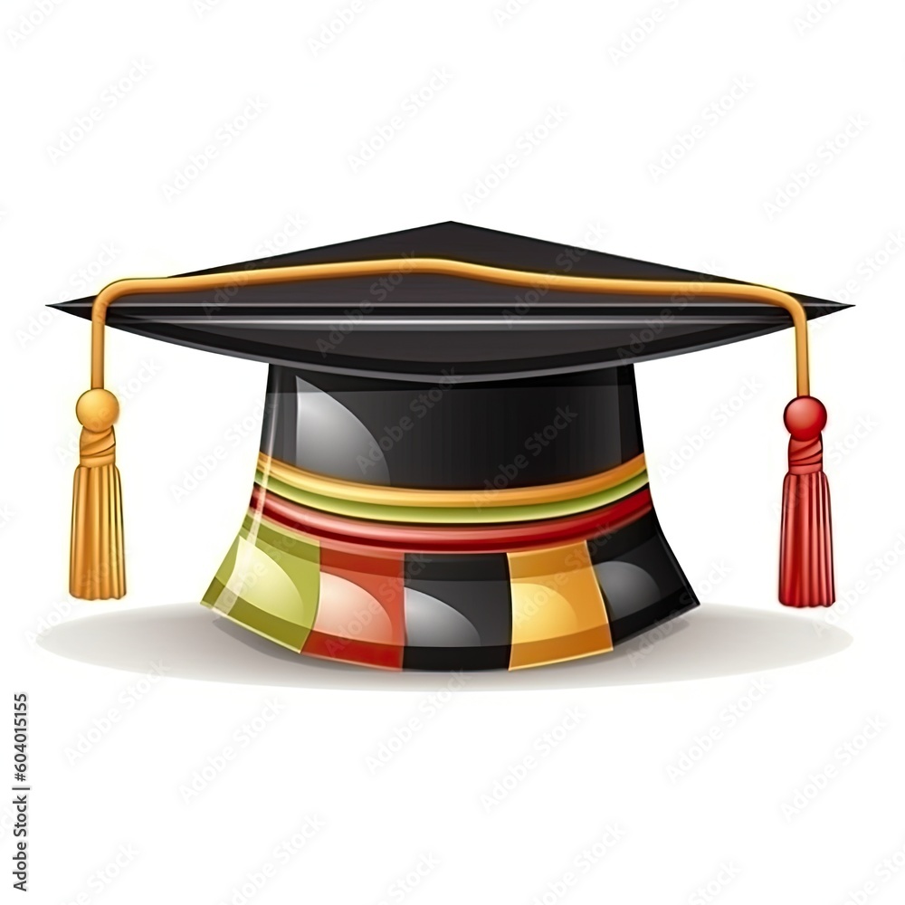 Graduation Cap, Success, Academic education symbol,AI generated.