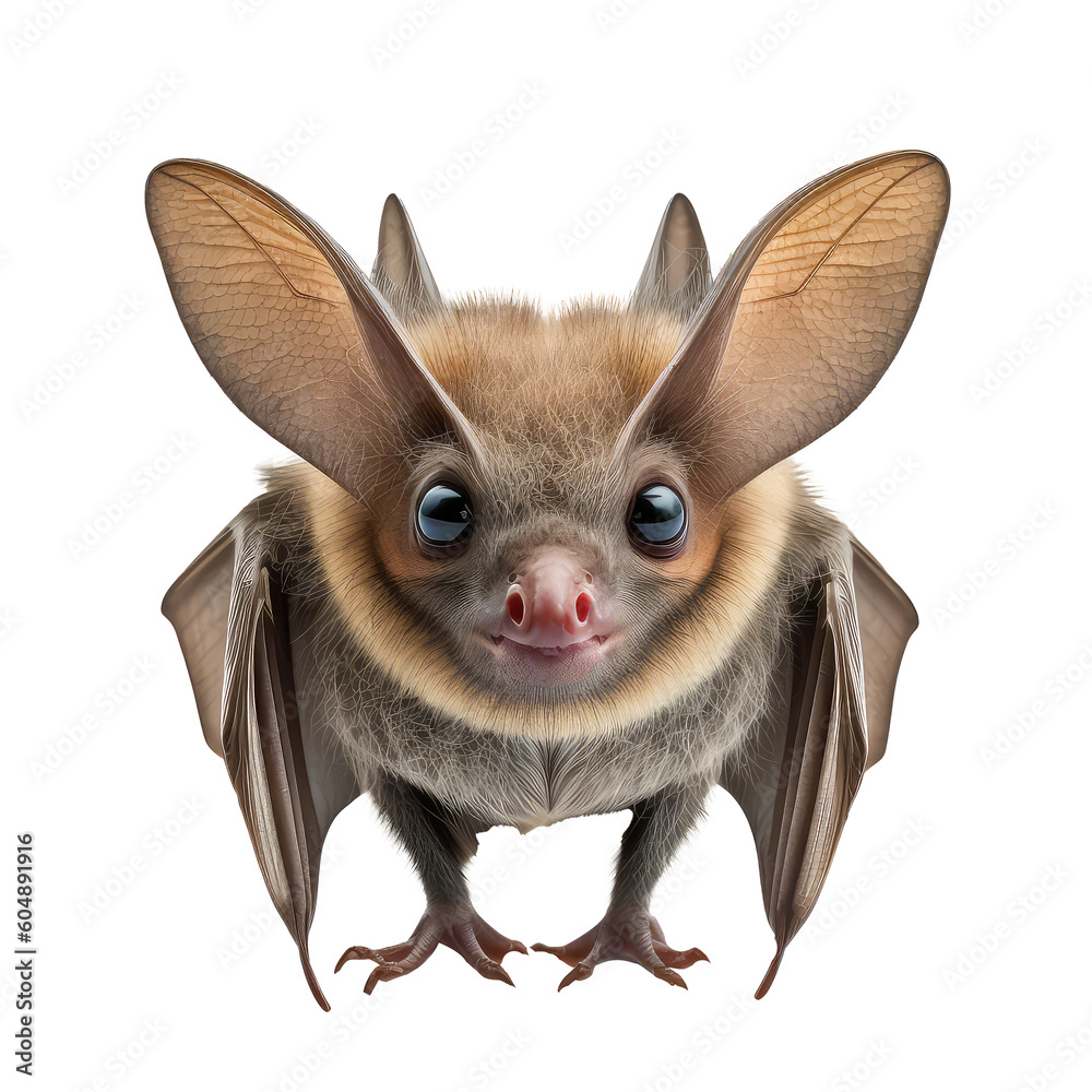 bat on a transparant background, PNG, Generative Ai