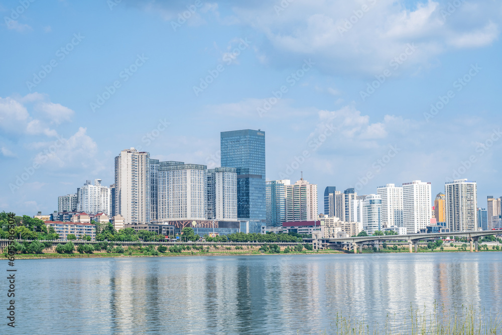 Urban architecture scenery of Zhuzhou, Hunan, China