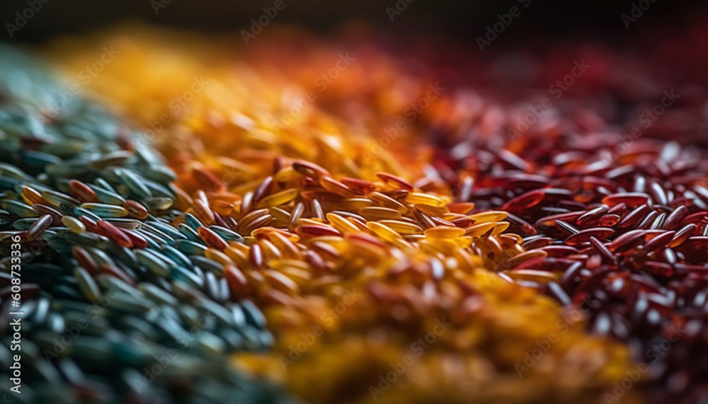 Fresh organic vegetables in multi colored heap, perfect for healthy eating generated by AI