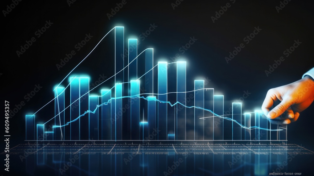 Global business background. Illustration AI Generative.