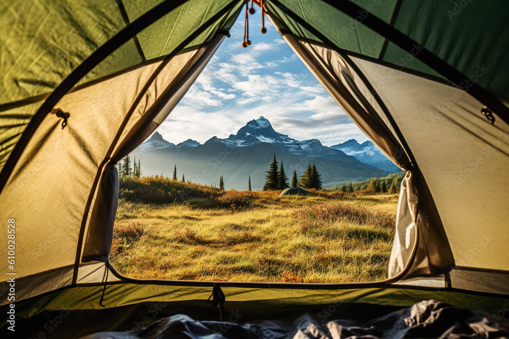 Enjoy life outdoors in a large tent