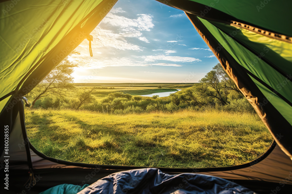 Enjoy life outdoors in a large tent