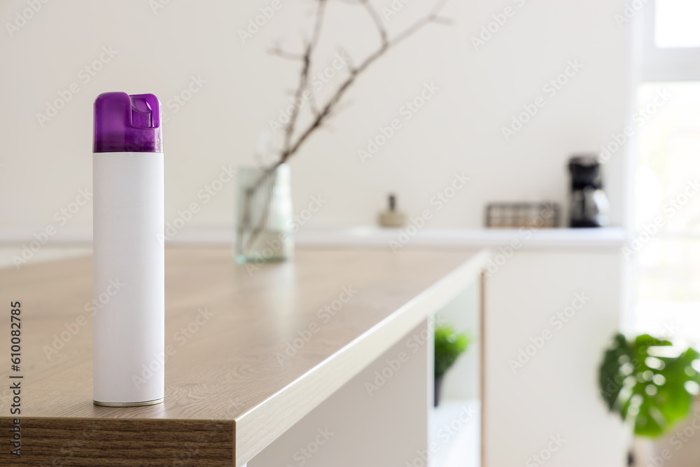 Air freshener on table in kitchen