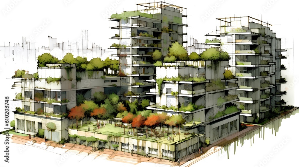 Sustainable project that integrates the concept of urban gardening. Significance of green spaces and