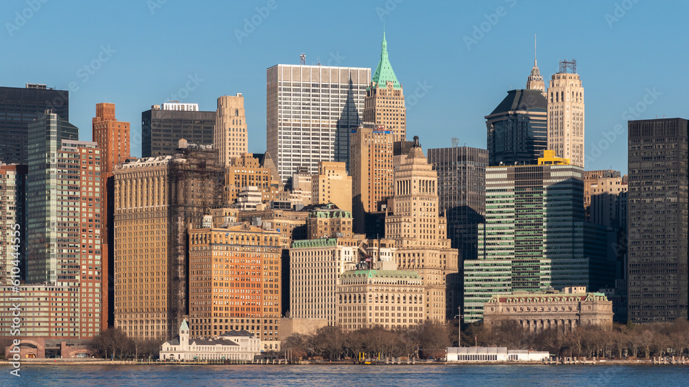 Skyline of lower Manhattan, New York