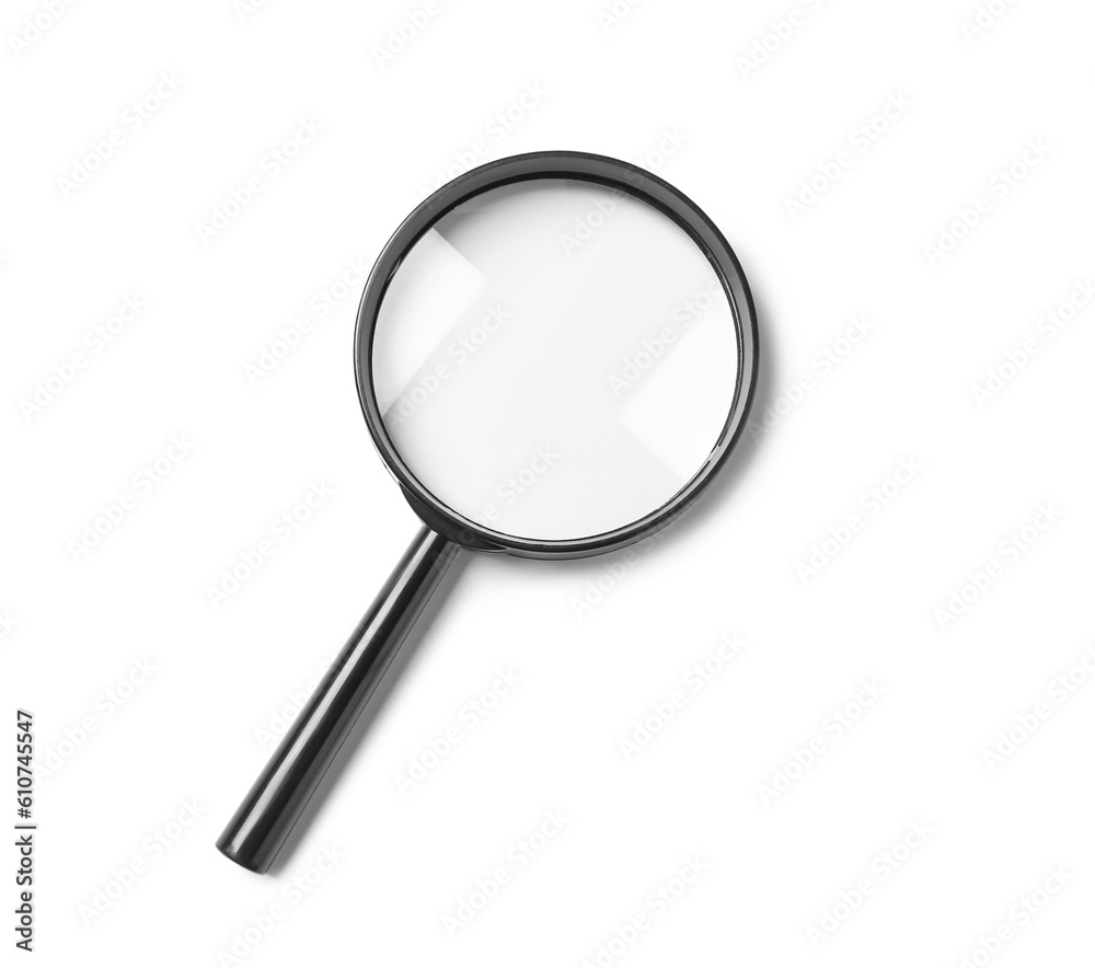 Magnifier isolated on white background