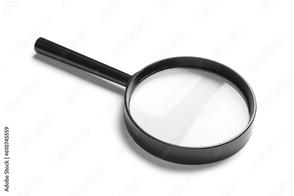 Magnifier isolated on white background