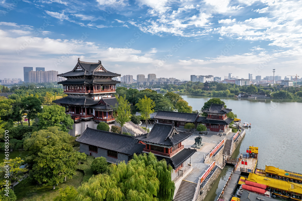 Cityscape of Taizhou, Jiangsu, China