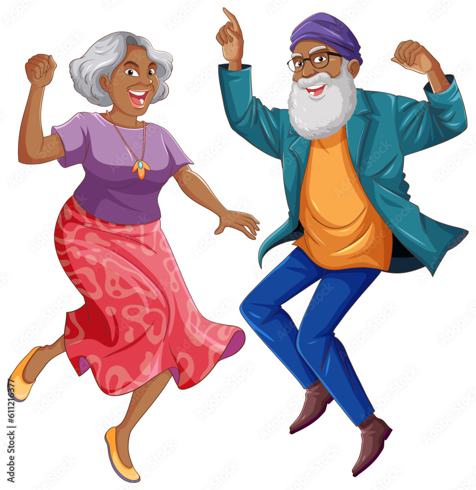 Indian Couple Dancing Vector