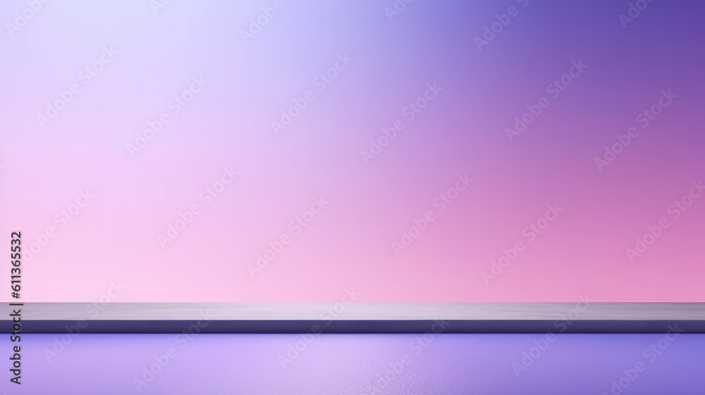 Podium mockup or pedestal and purple color background for product showcase and presentation, AI gene