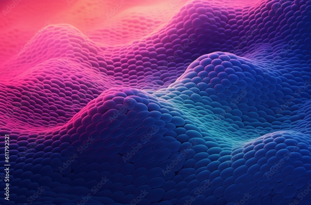 Abstract neon wave background. Illustration AI Generative.