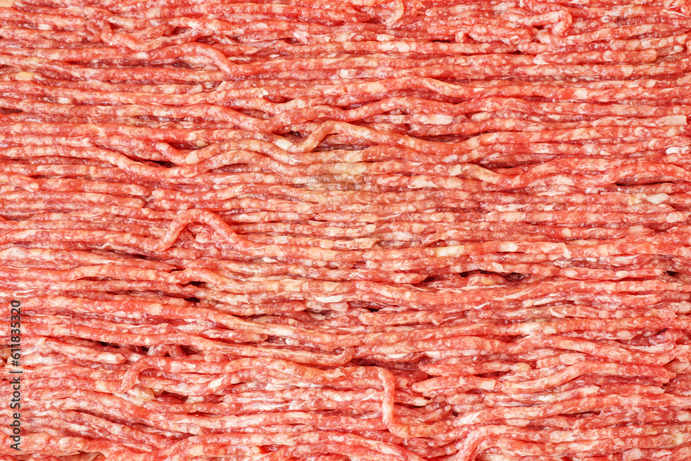 Fresh minced meat as background, closeup