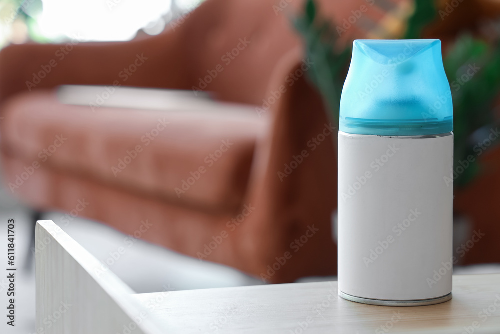 Air freshener on table in living room