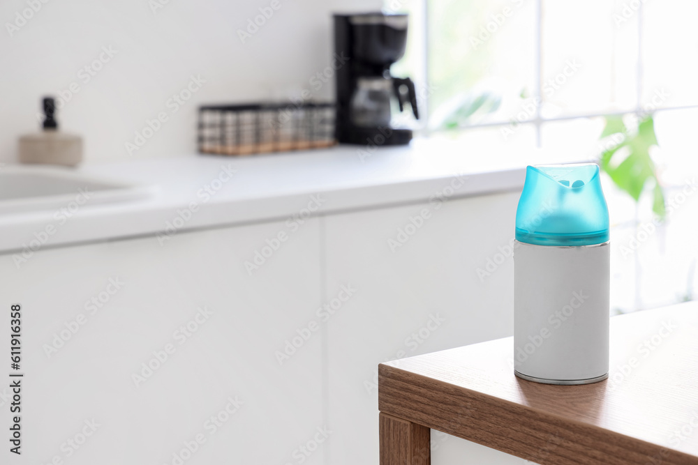 Air freshener on table in kitchen