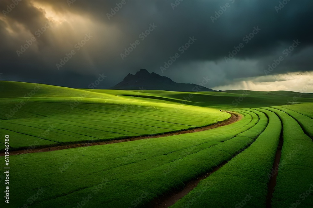 landscape with clouds