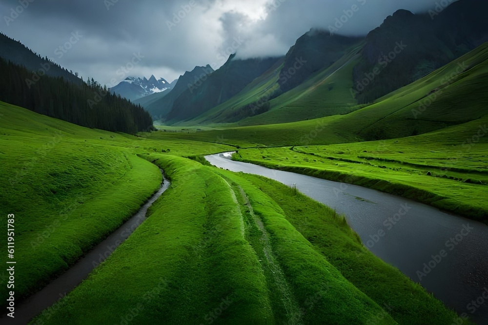 mountain road in the mountains