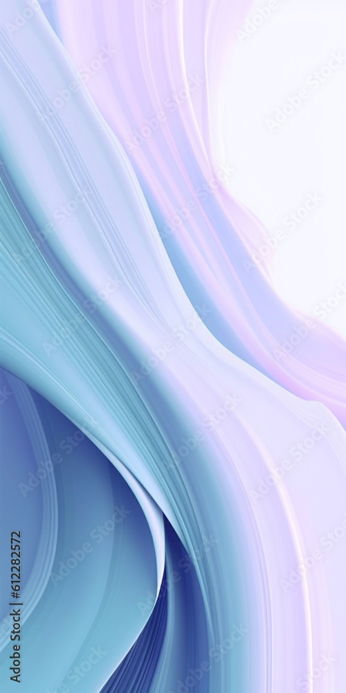 Soft blue gradient abstract curve fluid background. Created with Generative AI technology