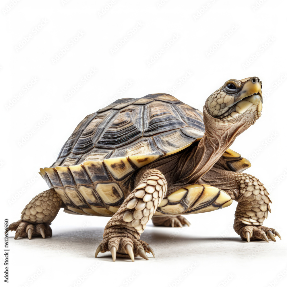 Desert Tortoise (Gopherus agassizii) walking slowly