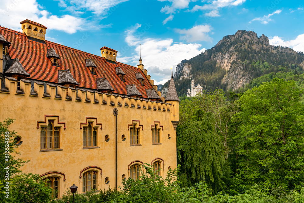 Hohenschwangau castle in German Bavaria