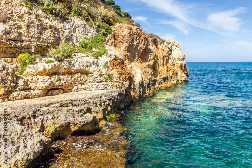 Landscape in beach in Mallorca, Spain