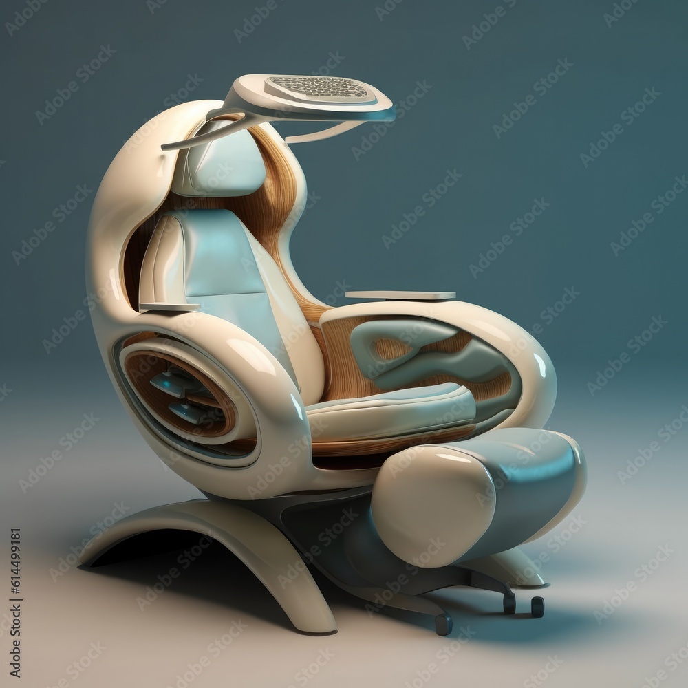 Futuristic modern computer chair.