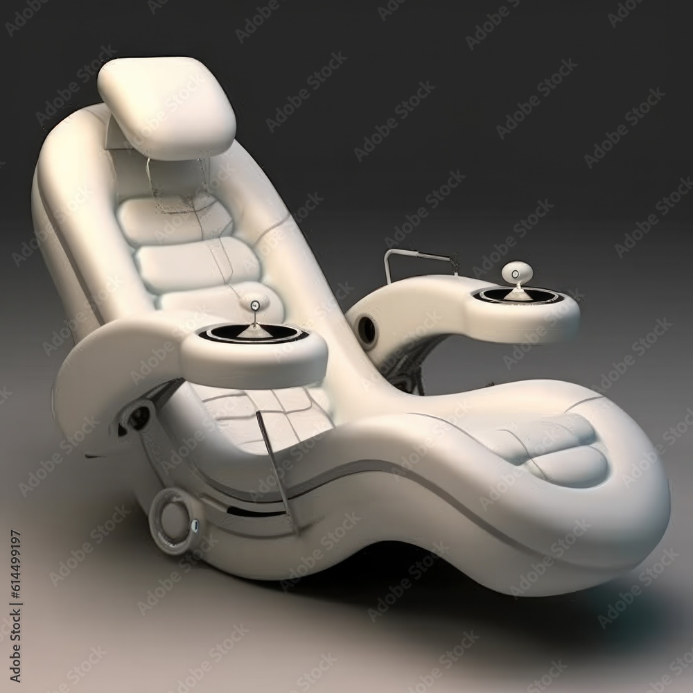 Futuristic modern Gamers chair for health, Furniture for computer gamers.