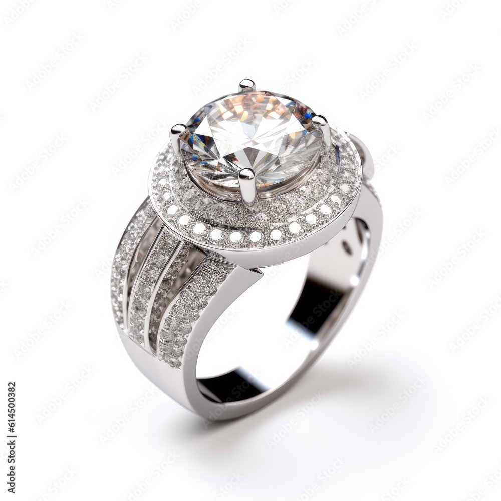 Jewelry wedding ring with a diamond, Jewelry wedding ring with gem.