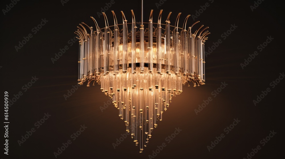 Chandelier, Luxury gold chandelier, Classical lighting equipment.