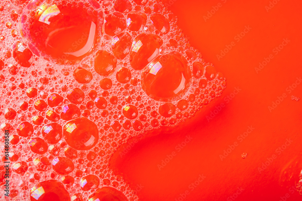 Coral color bubbles as background