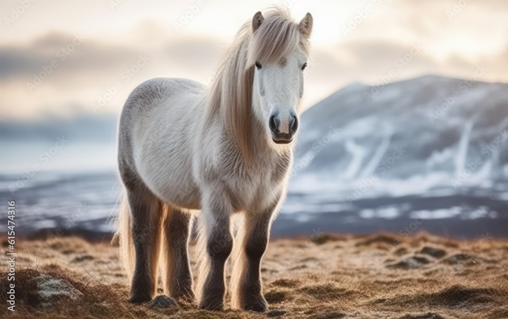 The Icelandic horse is a breed of horse developed in Iceland