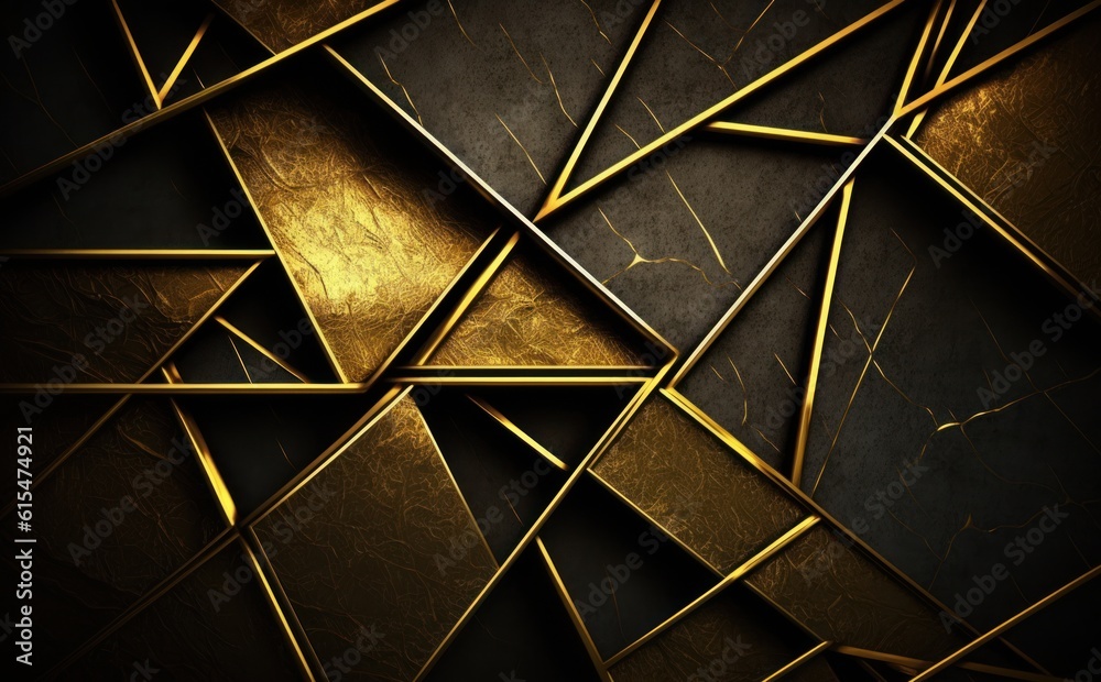 modern canvas wallpaper scratching background. golden squares and lines