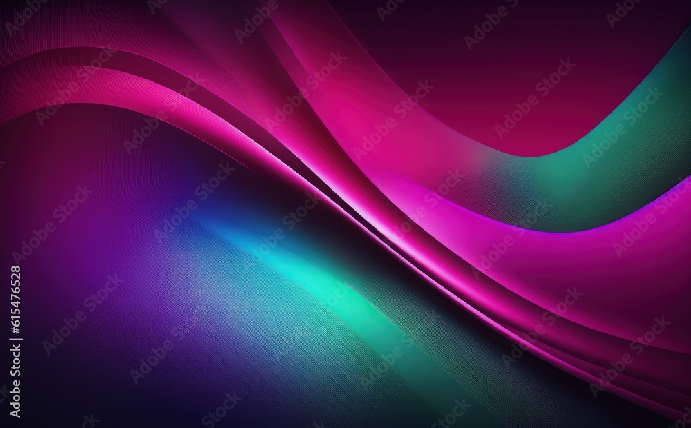 Abstract background made by sunlight illumination. Viva magenta, blue and green dark toned gradient