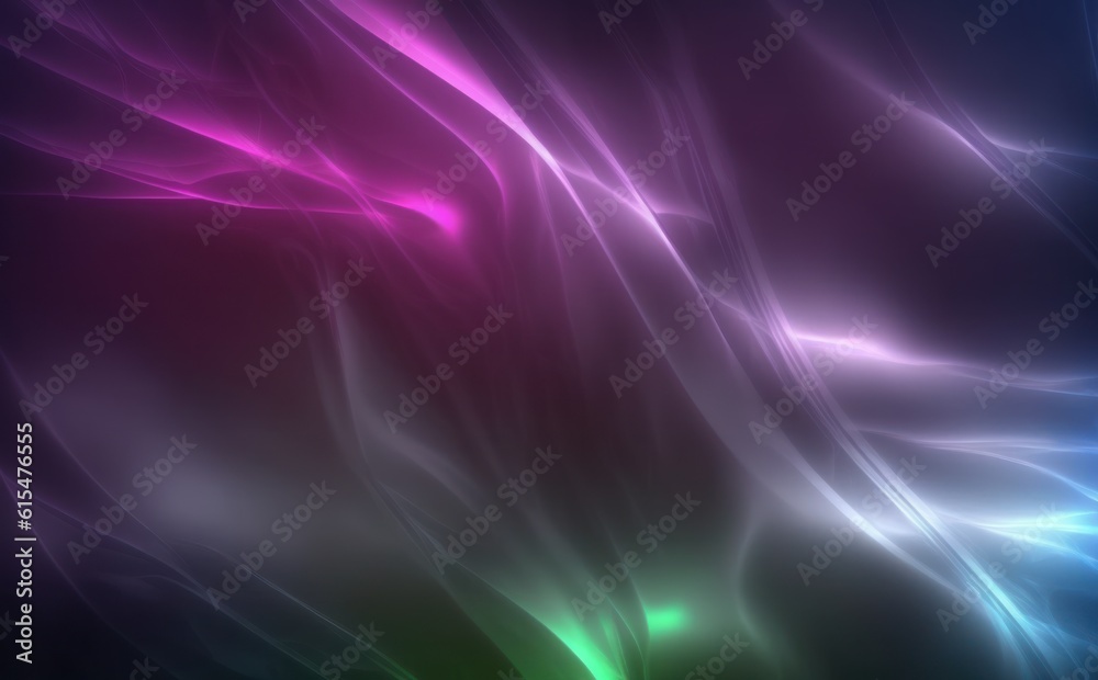 Abstract background made by sunlight illumination. Viva magenta, blue and green dark toned gradient