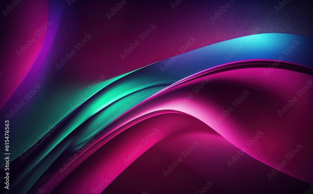 Abstract background made by sunlight illumination. Viva magenta, blue and green dark toned gradient