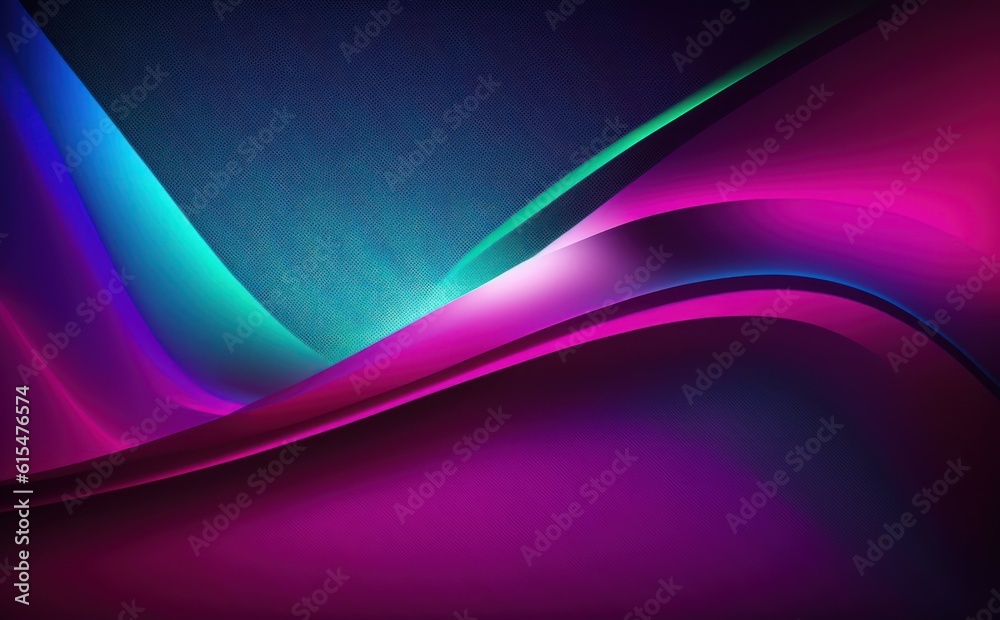 Abstract background made by sunlight illumination. Viva magenta, blue and green dark toned gradient