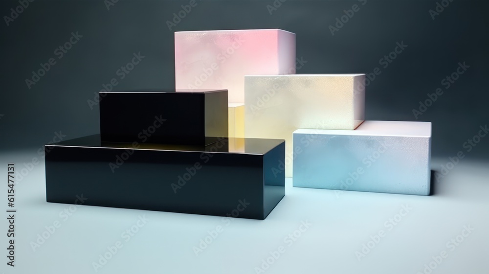 Colorful Podium for Product Display