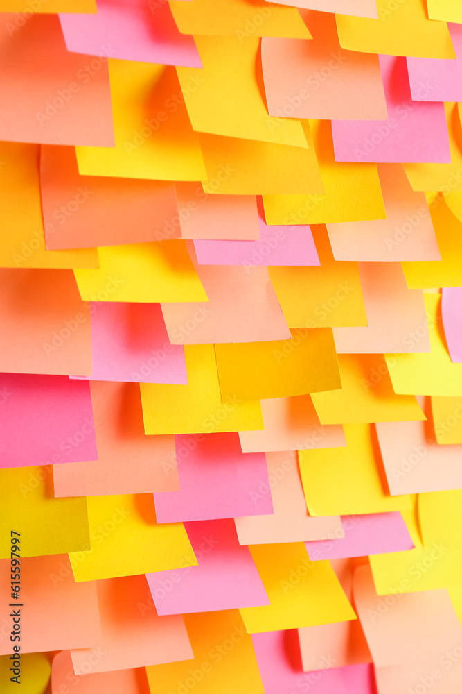 Colorful sticky notes as background