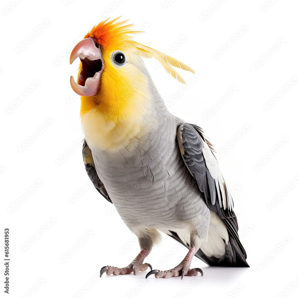 A Cockatiel (Nymphicus hollandicus) mimicking sounds